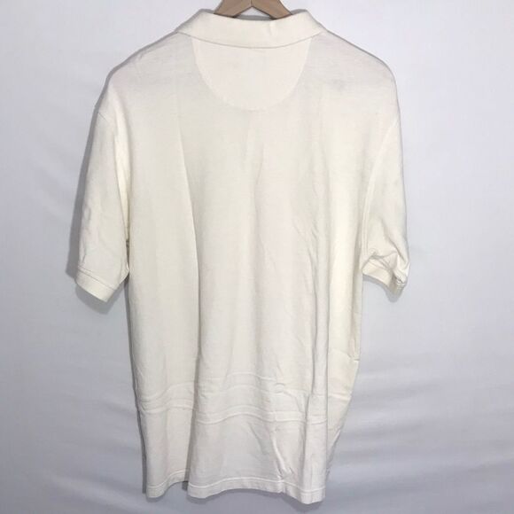 Men’s Izod Silk Wash Cream Polo Shirt - Picture 3 of 9